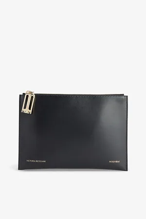Victoria Beckham Womens Pochette Leather Pouch