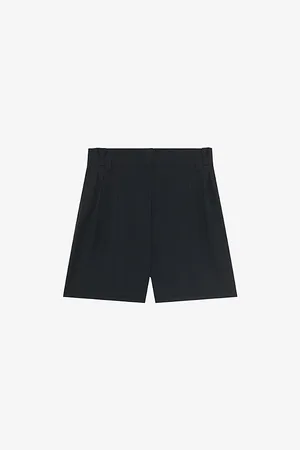 IRO Womens Carrina High-Rise Wool-Blend Tailored Shorts