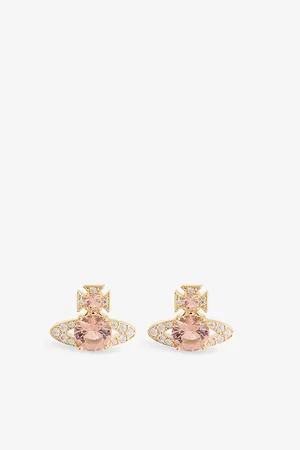 Vivienne Westwood Womens Ismene Gold-Plated Brass and Cubic Zirconia Earrings
