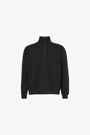 Lululemon Mens Steady State Half-Zip Cotton-Blend Sweatshirt
