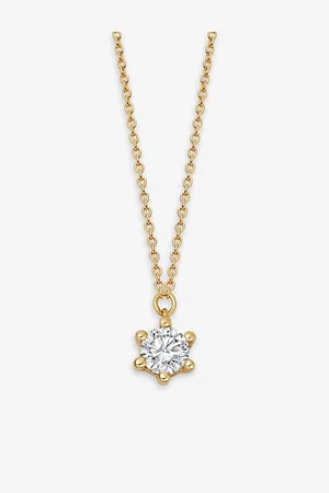 ASTLEY CLARKE Womens Intestellar 14ct Yellow-Gold and 0.25ct Brilliant-Cut Diamond Pendant Necklace