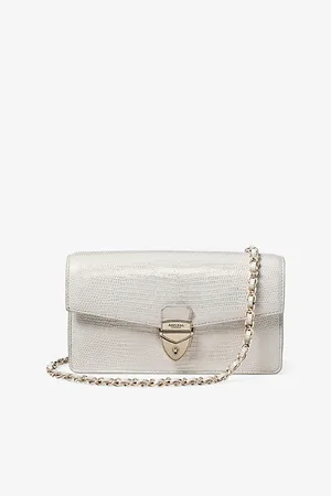 ASPINAL OF LONDON Womens Mayfair 2 Grained-Leather Clutch Bag