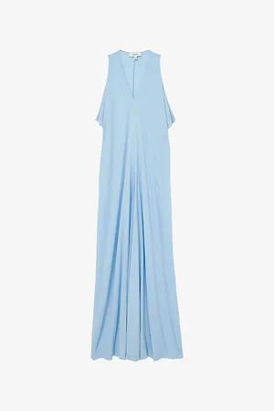 Reiss Womens Delia Draped Jersey Maxi Dress