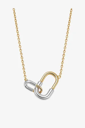 ASTLEY CLARKE Womens Aurora U-Hoop Link 18ct Gold-Vermeil and Sterling-Silver Necklace