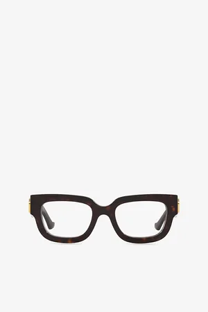Gucci Gg1548O Rectangle-Frame Tortoiseshell Acetate Optical Glasses