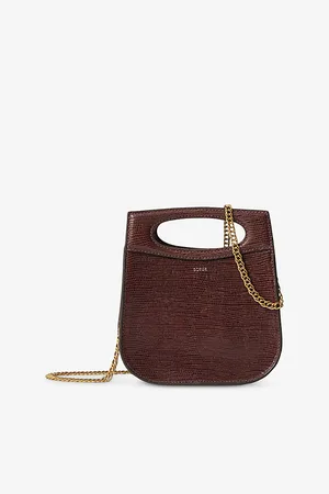 Soeur Womens Cheri Logo-Embossed Mini Leather Bag