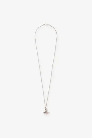 Vivienne Westwood Womens Assita Orb Platinum-Plated Brass and Crystals Pendant Necklace