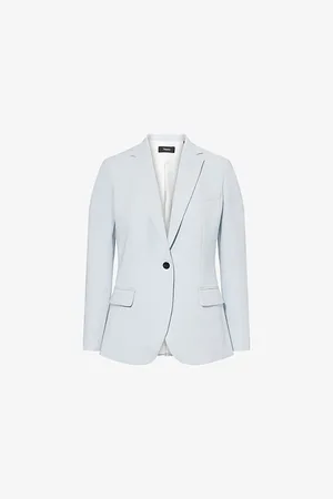 THEORY Womens Staple Single-Button Woven Blazer