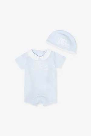 Dolce & Gabbana Logo-Print Cotton Romper and Hat Gift Set 0-9 Months
