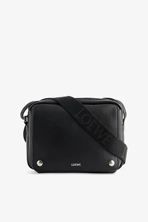 Loewe Mens Pebble Leather Messenger Bag
