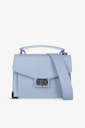 The Kooples Womens Emily Logo-Engraved Leather Top-Handle Bag