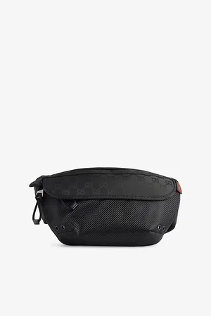 Gucci Mens Gg Small Woven Belt Bag