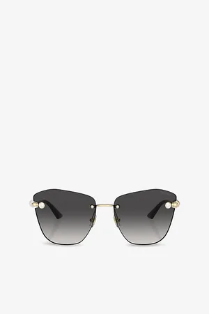 Jimmy Choo Womens Jc4004Hb Butterfly-Frame Metal Sunglasses