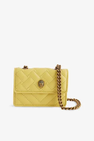 Kurt Geiger Womens Kensington Faux-Leather Micro Shoulder Bag