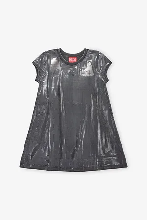 Diesel Shimmer Round-Neck Cotton-Jersey Dress 8-16 Years