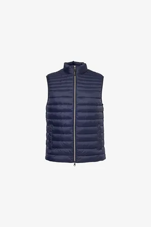 Hackett Mens Funnel-Neck Lightweight Padded Shell-Down Gilet