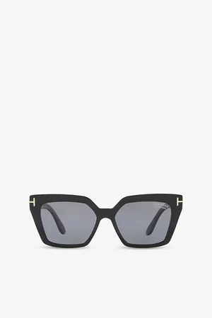 Tom Ford Womens Tr001637 Winona Cat Eye-Frame Acetate Sunglasses