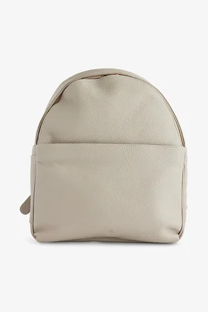 ELEVENTY Mens Grained Leather Backpack