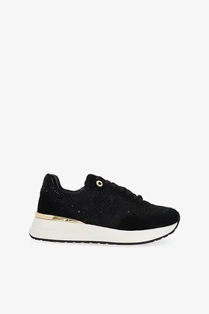 Dune Womens Emotion Lace-Up Runner Woven Trainers