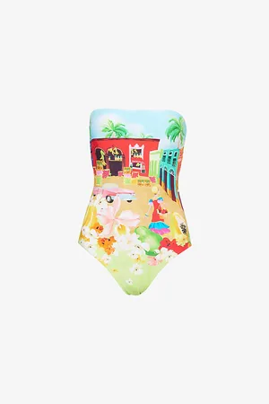 Seafolly Womens Cuba Bandeau One Piece Swimsuit