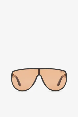 Tom Ford Womens Ft1182 Achilles Pilot-Frame Acetate Sunglasses