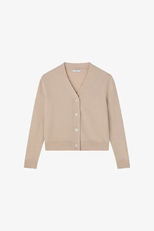 LK Bennett Womens Mara V-Neck Wool and Cashmere-Blend Cardigan