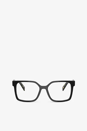 Prada Womens B03V Square-Shape Acetate Sunglasses