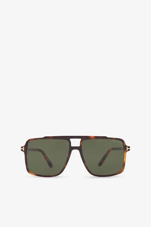 Tom Ford Womens Tr001927 Kemp Pilot-Frame Acetate Sunglasses
