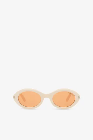 Tom Ford Womens Ft1186 Troy Oval-Frame Acetate Sunglasses