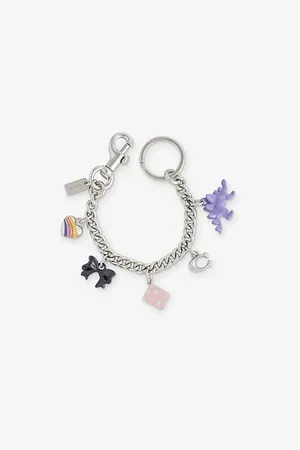 Coach Silver Motif Chain Brass Bag Charm