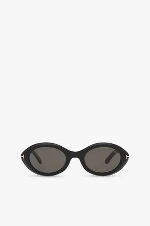 Tom Ford Womens Ft1186 Troy Oval-Frame Acetate Sunglasses