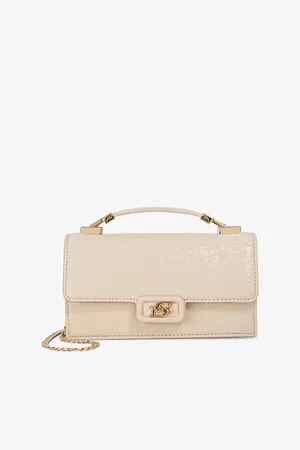 Dune Womens Skilled Lizard-Embossed Faux-Leather Top-Handle Bag