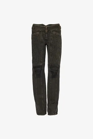 KNWLS Womens Straight-Leg Cord Denim Jeans