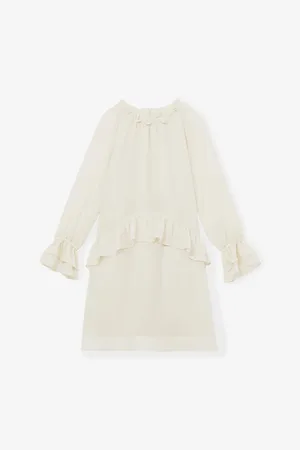 Reiss Lunar Frilled-Trim Woven Mini Dress 4-13 Years