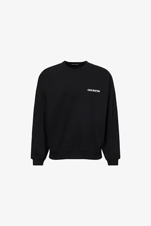 Cole Buxton Mens Logo-Print Relaxed-Fit Cotton Sweatshirt
