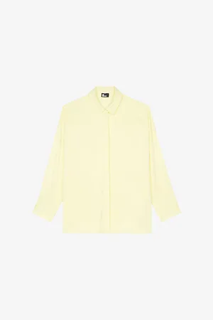 The Kooples Womens Relaxed-Fit Long-Sleeve Stretch-Silk Shirt