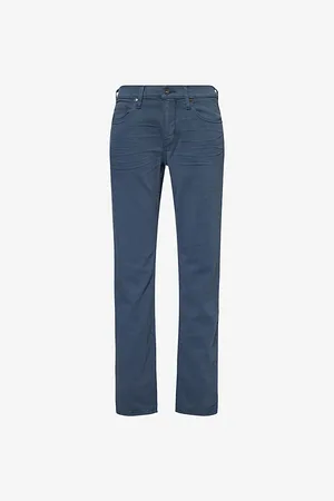 Paige Mens Lennox Slim-Fit Stretch-Denim Jeans