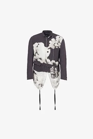 UNDERCOVER Mens Cloud Blouson Long-Sleeve Wool Jacket