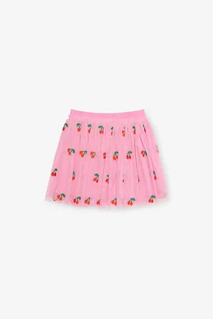 Stella McCartney Fruit-Embroidered Tulle Skirt 4-10 Years