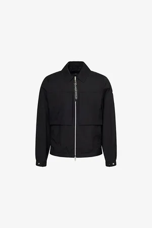 Moose Knuckles Mens Waverly Logo-Plaque Cotton-Blend Shirt Jacket