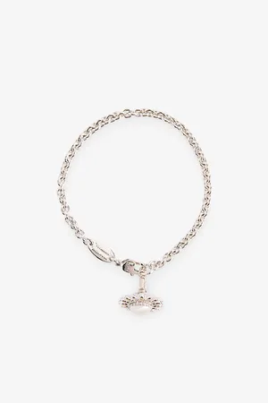 Vivienne Westwood Womens Jordana Embellished-Orb Brass Bracelet