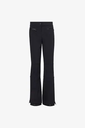 Moncler Womens Panelled Straight-Leg Stretch-Woven Ski Trousers