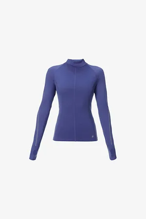 Sweaty Betty Womens Infinity High-Neck Wool-Blend Top