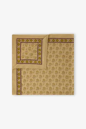 Soeur Womens Classique Floral-Pattern Twill Cotton Scarf