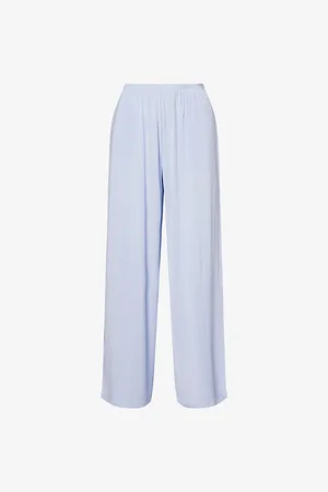 SKIN Womens Dreamy Wide-Leg Stretch-Jersey Pyjama Bottoms