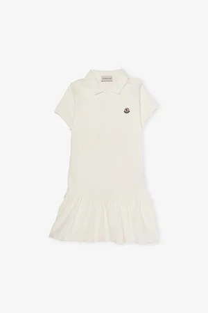 Moncler Logo-Embroidered Cotton-Pique Polo Dress 4-14 Years