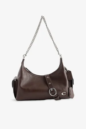 Coach Womens Juliet Cargo Pocket 30 Leather Shoulder Bag