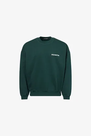 Cole Buxton Mens Logo-Print Relaxed-Fit Cotton Sweatshirt