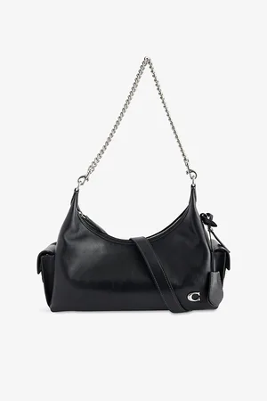 Coach Womens Juliet Cargo Pocket 30 Leather Shoulder Bag