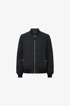 AllSaints Mens Bassett Stand-Collar Slim-Fit Cotton-Blend Jacket